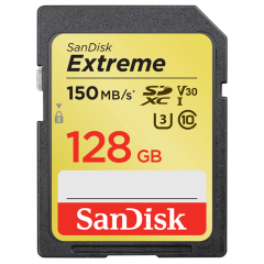 Карта памяти 128Gb SD SanDisk Extreme (SDSDXV5-128G-GNCIN)