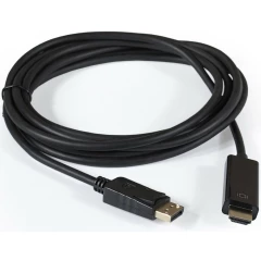 Кабель DisplayPort (M) - HDMI (M), 1м, ExeGate EX-CC-DP-HDMI-1.0