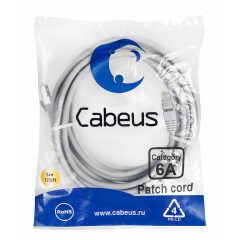 Патч-корд Cabeus PC-SSTP-RJ45-Cat.6a-5m-LSZH, 5м