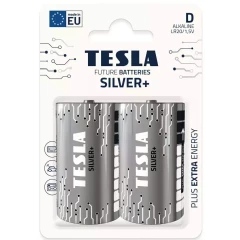 Батарейка TESLA Silver+ (D, 2 шт)