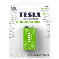 Аккумулятор TESLA Rechargeable+ (9V, NiMH, 250mAh, 1 шт)