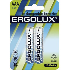 Аккумулятор Ergolux (AAA, 1100mAh, 2 шт)