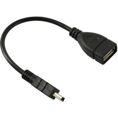 Переходник USB A (F) - miniUSB, 0.15м, ExeGate EX-OTG-USB2-AFminiBM5P-0.15