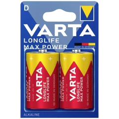 Батарейка Varta Longlife Max Power (D, 2 шт)