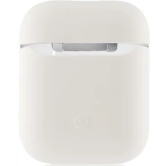 Чехол для наушников BROSCO AIRP-SLIM-SILICON-WHITE