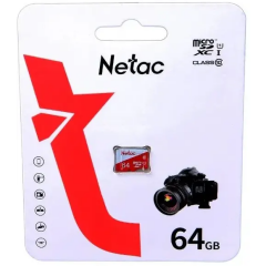 Карта памяти 64Gb MicroSD Netac P500 ECO (NT02P500ECO-064G-S)
