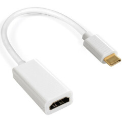 Переходник USB Type C - HDMI, 0.1м, ExeGate EX-CM-HDMI2F-0.1