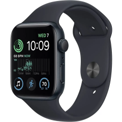 Умные часы Apple Watch Series SE 44mm Midnight Aluminum Case with Midnight Sport Band (MNK03ZP/A)