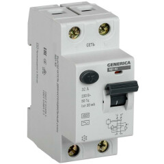 Выключатель дифференциального тока (УЗО) IEK MDV15-2-032-030