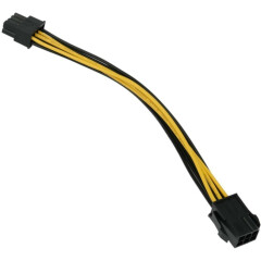 Переходник 6-pin PCI-E - 8-pin (6+2) PCI-E, Cablexpert CC-PSU-68-20CM