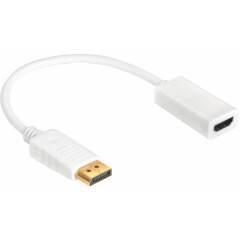 Переходник DisplayPort (M) - HDMI (F), 0.1м, Greenconnect GCR-ADP2MHDW