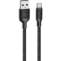 Кабель USB - USB Type-C, 1м, itel C22N Black