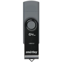 USB Flash накопитель 64Gb SmartBuy Twist Dual (SB064GB3DUOTWK)