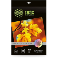 Бумага Cactus CS-HGA526050 (A5, 260 г/м2, 50 листов)