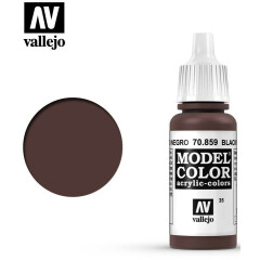 Краска Vallejo Model Color Black Red (Cadmium brown) MC035 Matt, 17 мл