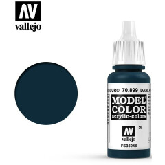 Краска Vallejo Model Color Dark Prussian Blue MC050 Matt, 17 мл