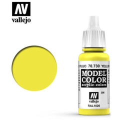 Краска Vallejo Model Color Fluorescent Yellow, 17 мл