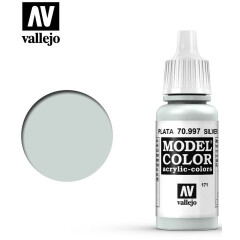 Краска Vallejo Model Color Silver MC171, 17 мл