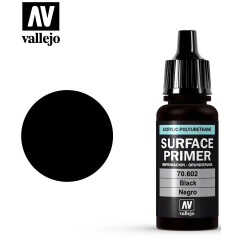 Грунтовка Vallejo Surface Primer Black, 17 мл