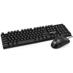 Клавиатура + мышь ExeGate MK110 Black
