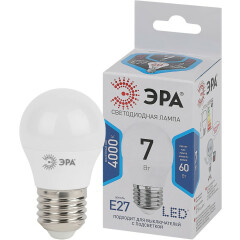 Светодиодная лампочка ЭРА STD LED P45-7W-840-E27 (7 Вт, E27)