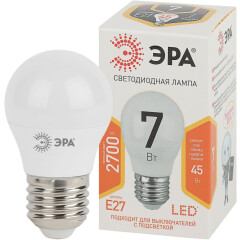Светодиодная лампочка ЭРА STD LED P45-7W-827-E27 (7 Вт, E27)