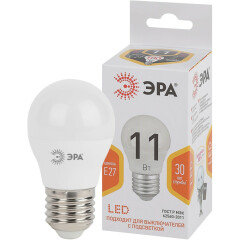 Светодиодная лампочка ЭРА STD LED P45-11W-827-E27 (11 Вт, E27)