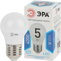 Светодиодная лампочка ЭРА STD LED P45-5W-840-E27 (5 Вт, E27)