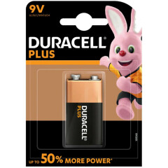 Батарейка Duracell Plus (9V, Alkaline, 1 шт)