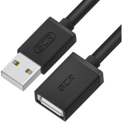 Кабель удлинительный USB-A (M) - USB-A (F), 0.75м Greenconnect GCR-UEC6M-BB2S-0.75m