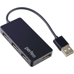 USB-концентратор Perfeo PF-VI-H023 Black