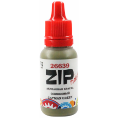 Краска ZIPMaket Paint acrylic Olive (Cayman Green), 15 мл