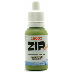 Краска ZIPmaket Paint acrylic Protective Green, 15 мл