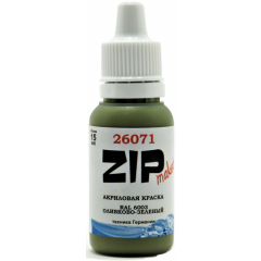 Краска ZIPMaket Paint acrylic RAL 6003 Olive Green, 15 мл