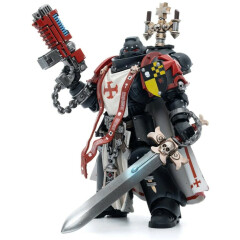 Фигурка JOYTOY Warhammer 40K Black Templars Sword Brethren Brother Lombast