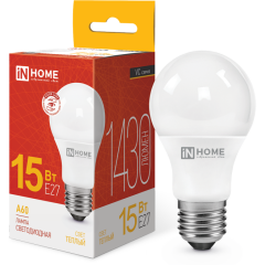 Светодиодная лампочка IN HOME LED-A60-VC (15 Вт, E27)