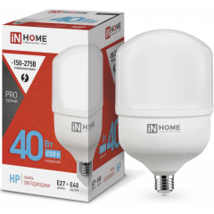 Светодиодная лампочка IN HOME LED-HP-PRO (40 Вт, E27)