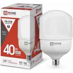 Светодиодная лампочка IN HOME LED-HP-PRO (40 Вт, E27) 4000K