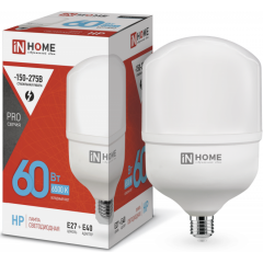 Светодиодная лампочка IN HOME LED-HP-PRO (60 Вт, E27)