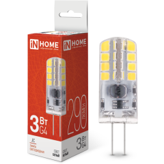 Светодиодная лампочка IN HOME LED-JC (3 Вт, G4)