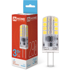 Светодиодная лампочка IN HOME LED-JC (3 Вт, G4) 6500K