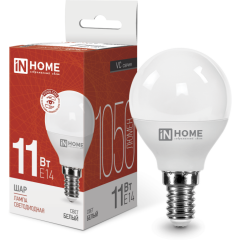 Светодиодная лампочка IN HOME LED-ШАР-VC (11 Вт, E14)