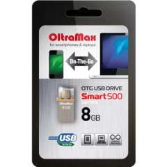 USB Flash накопитель 8Gb OltraMax 500 SMART Grey