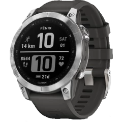 Умные часы Garmin Fenix 7 Standard Silver with Graphite Band