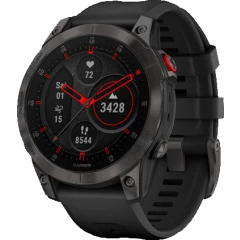 Умные часы Garmin Epix (Gen 2) Sapphire Black Titanium with Black Band