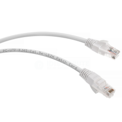 Патч-корд Cabeus PC-UTP-RJ45-Cat.5e-0.5m-WH-LSZH, 0.5м