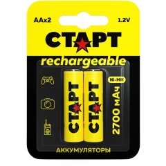 Аккумулятор СТАРТ (AA, 2700mAh, 2 шт)