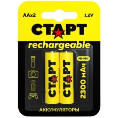 Аккумулятор СТАРТ (AA, 2300mAh, 2 шт)