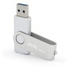 USB Flash накопитель 32Gb Mirex Swivel Silver 3.0