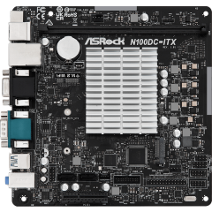 Материнская плата ASRock N100DC-ITX + Intel N100 onboard